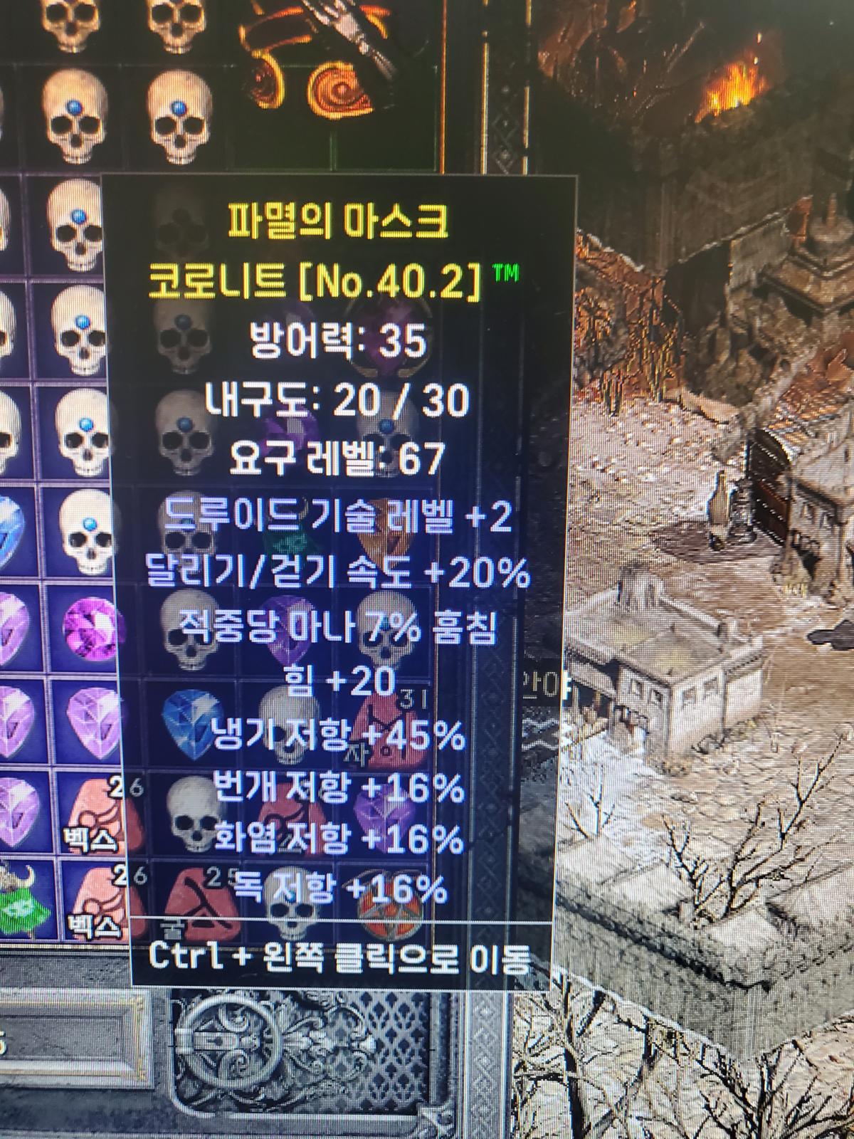 드루이드 투구좀 봐주세요 고수님들 - 1